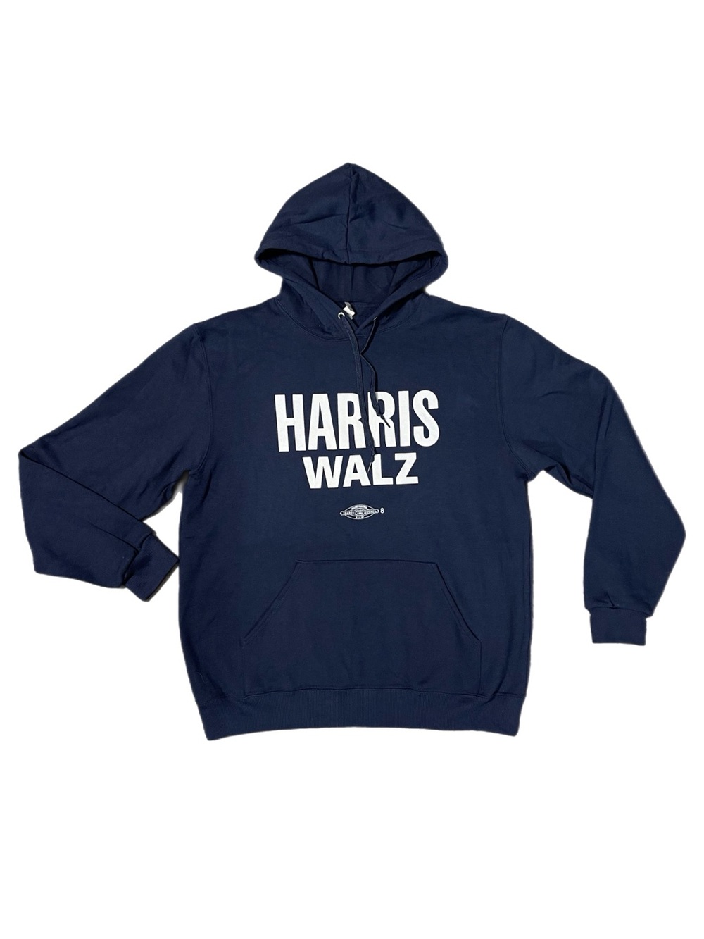 Harris Walz Inner Fleece Navy Unsex Hoodie